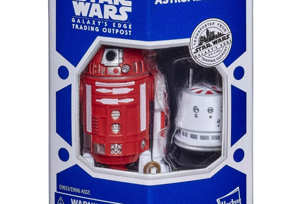New Galaxy's Edge Trading Outpost Astromech Red & White R2 Unit Figure available!