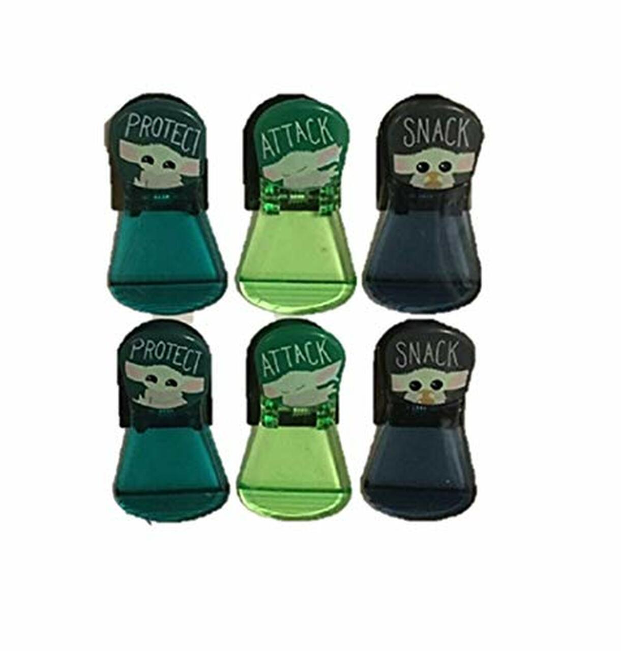 TM The Child (Grogu) Magnetic Snack Bag Clips 6-Pack 2