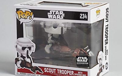 New The Mandalorian Scout Trooper with Speeder Bike Bobble Head Toy available now!