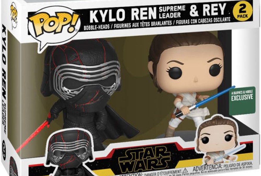 New Rise of Skywalker Funko Pop! Kylo Ren & Rey Bobble Head Toy 2-Pack available!
