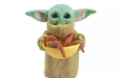 New The Mandalorian The Child (Grogu) with Squid Mini Bean Plush Toy available!