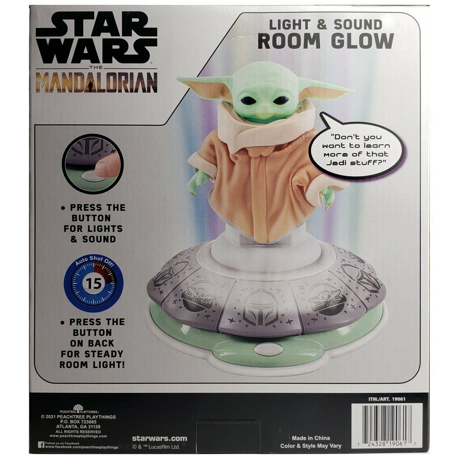 TM The Child (Grogu) Light & Sound Talking Room Glow Nightlight 3