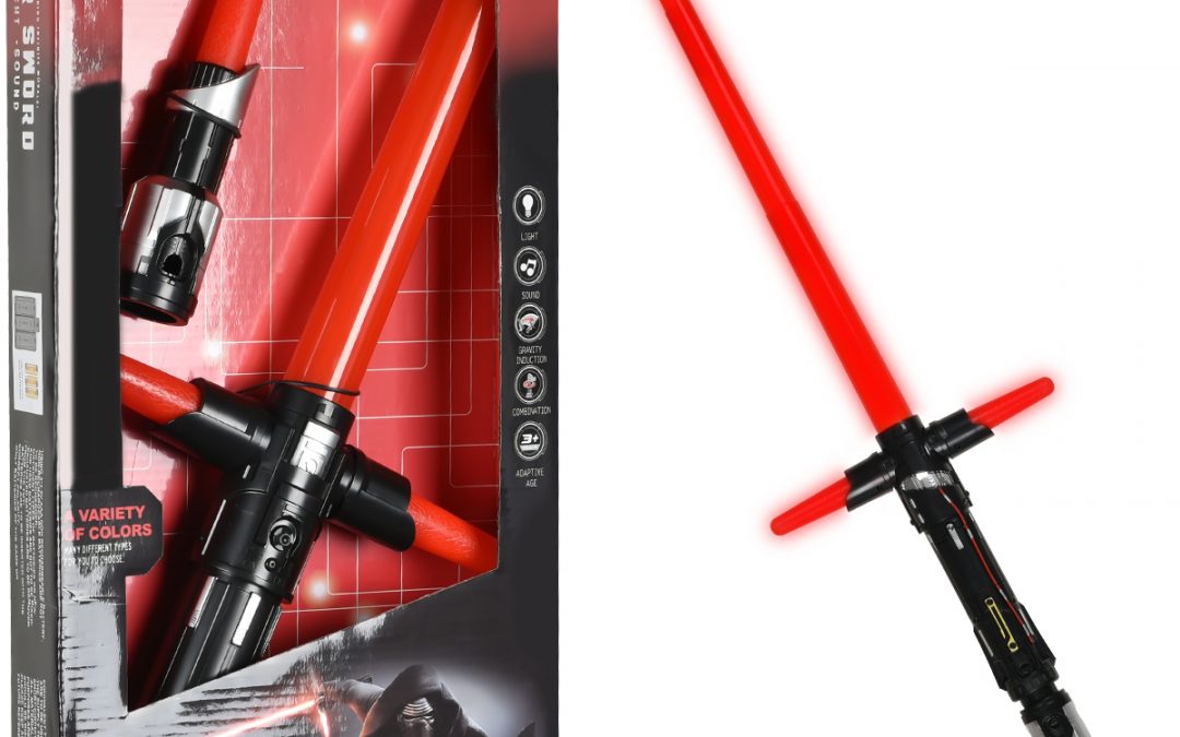 New Force Awakens Kylo Ren Electronic Lightsaber Simulation Prop Toy available now!