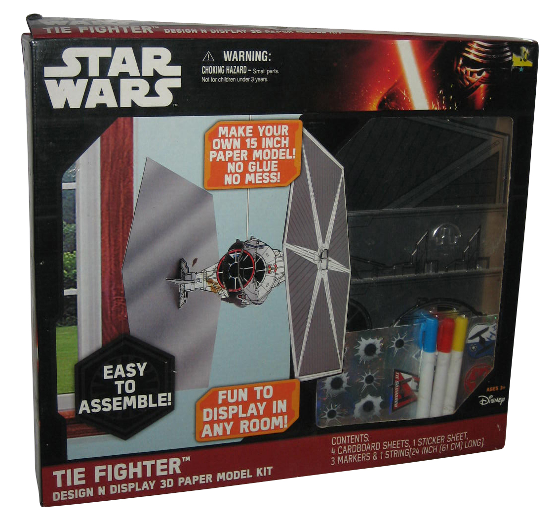 TFA Tie Fighter Design N Display 3D Paper Model Kit 1