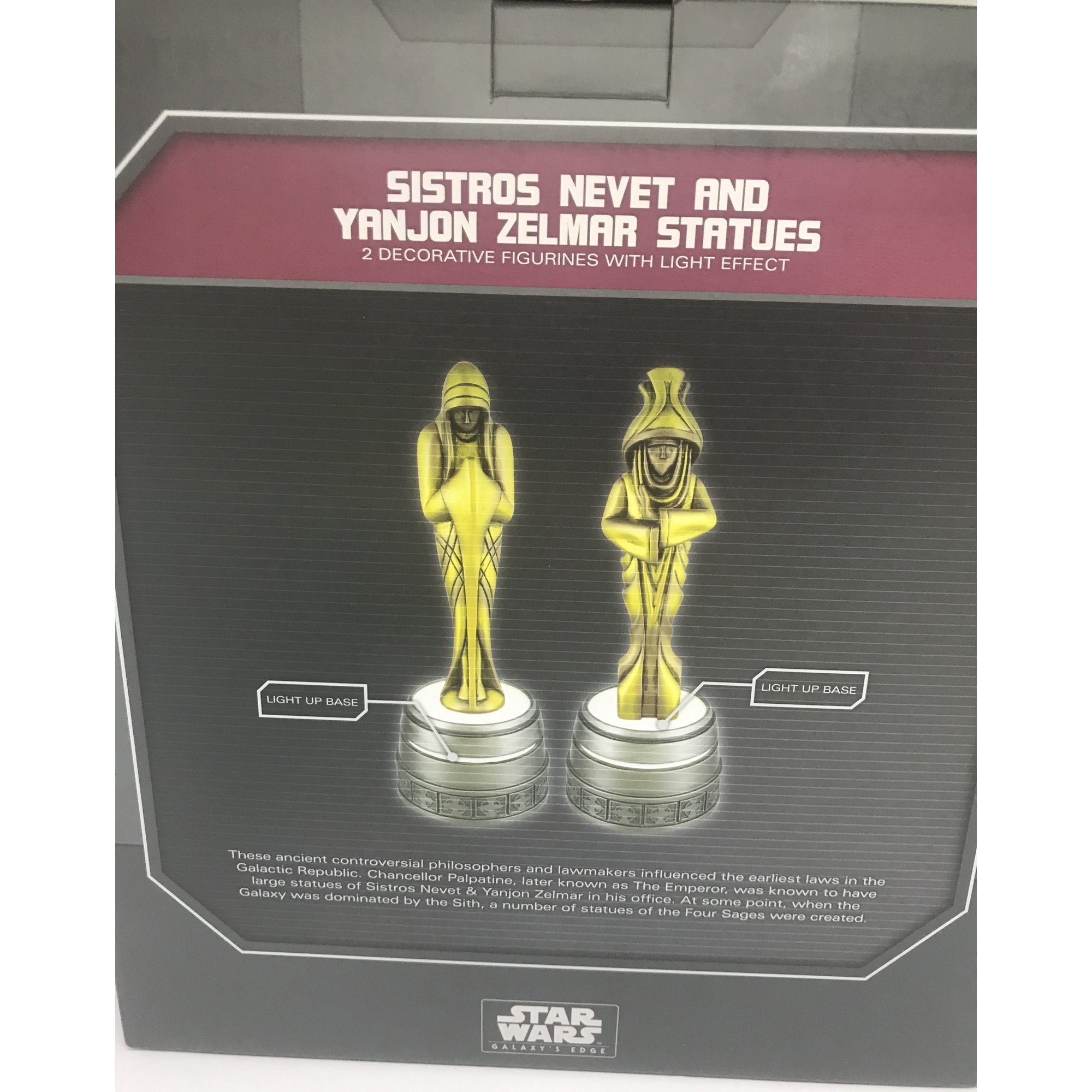 SWGE Sistros Nevet and Yanjon Zelmar Statue Figurine Set 2