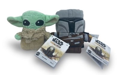 New The Mandalorian Mando (Din Djarin) and The Child (Grogu) 3.5" Plush Toy 2-Pack available!