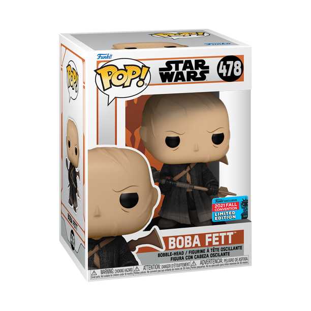New The Mandalorian Funko Pop! Boba Fett on Tattooine (No Armor or Helmet) Bobble Head Toy available!
