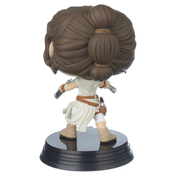 Rey with 2 Light Sabers Funko Pop! Bobble Head Toy 4