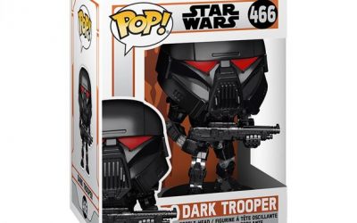New The Mandalorian Funko Pop! Dark Trooper (Battle Version) Bobble Head Toy available!