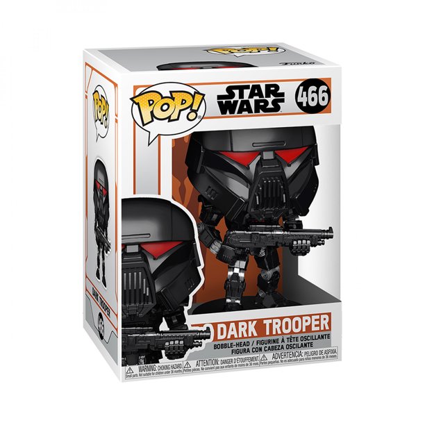 New The Mandalorian Funko Pop! Dark Trooper (Battle Version) Bobble Head Toy available!