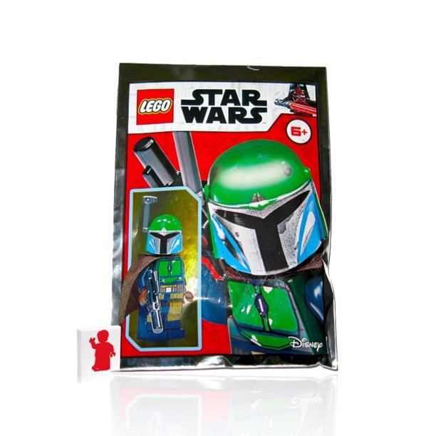 TM Green Mandalorian Lego Mini Figure (with Blaster) Set 1
