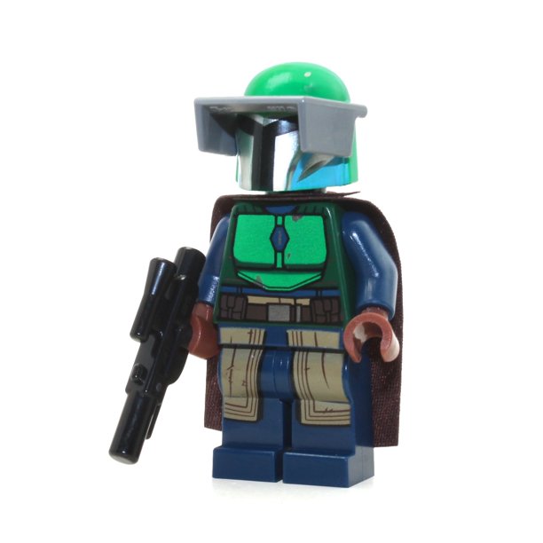 TM Green Mandalorian Lego Mini Figure (with Blaster) Set 3