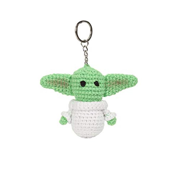 New The Mandalorian The Child (Grogu) Hand Made Stuffed Doll Retro Keychain Toy available!