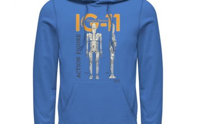 New The Mandalorian IG-11 Men's Royal Blue Pull Over Hoodie available now!