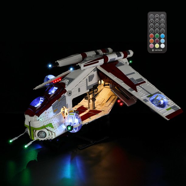 SW Republic Clone Gunship Led Lighting Lego set 3