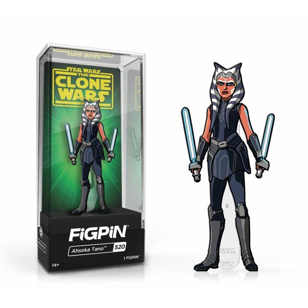 New Star Wars The Clone Wars Ahsoka Tano Enamel Collector FiGPiN Pin available!