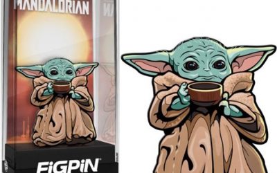 New The Mandalorian Grogu (with soup cup) 3" Enamel FiGPiN Pin available!