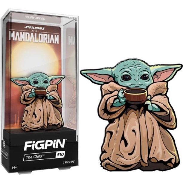 New The Mandalorian Grogu (with soup cup) 3" Enamel FiGPiN Pin available!