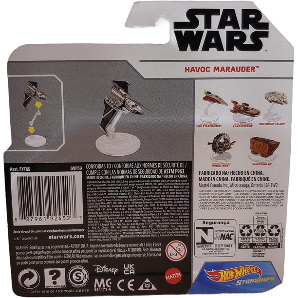 SWTBB Hot Wheels Havoc Marauder Starship Vehicle Toy 2