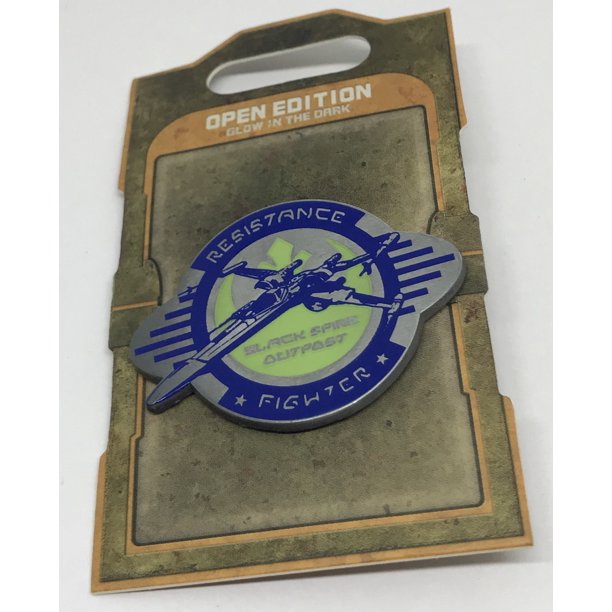 SWGE Resistance X-Wing Fighter Glow-in-the-Dark Pin