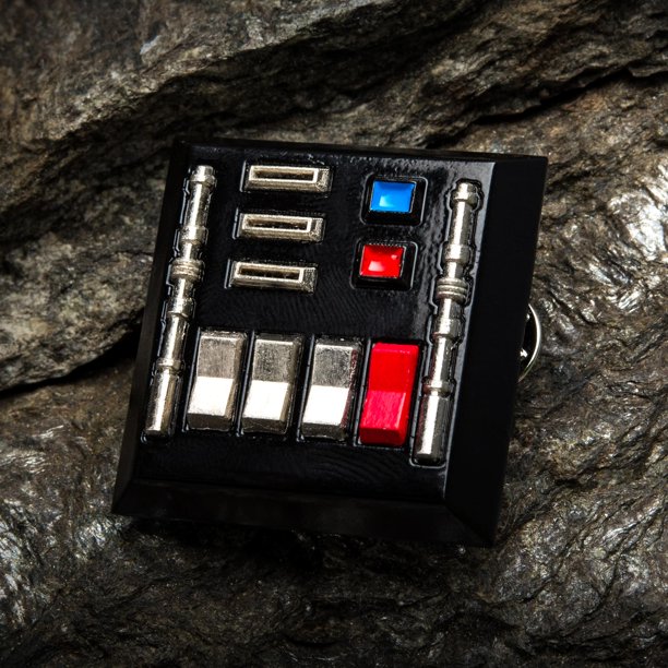 SW Darth Vader Chest Pate light up enamel pin 1