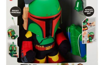 New The Book of Boba Fett Themed Boba Fett Voice Cloner Exclusive Plush Toy available!