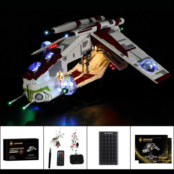 New Star Wars Republic Clone Gunship Led Lighting Lego set available now!