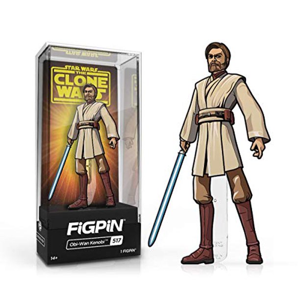 New Star Wars the Clone Wars Obi-Wan Kenobi FiGPiN pin available now!