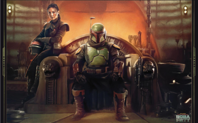 New The Book of Boba Fett themed Boba Fett and Fennec Shand Concept Art Wall Poster available!