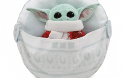 New The Mandalorian The Child (Gorgu) in Hover Pram Holiday Plush toy available now!