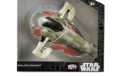 New The Book of Boba Fett themed Boba Fett's Starship Die Cast Vehicle Toy available now!