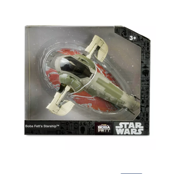 New The Book of Boba Fett themed Boba Fett's Starship Die Cast Vehicle Toy available now!