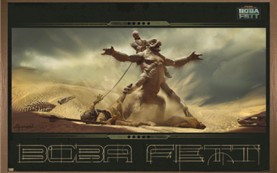 New The Book of Boba Fett Sand Creature Concept Art Wall Poster available now!
