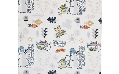 New The Mandalorian Galaxy's Greetings Holiday Toddler Blanket available!