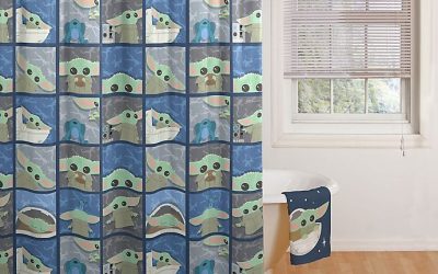 New The Mandalorian The Child (Grogu) Shower Curtain and Hook Set available!