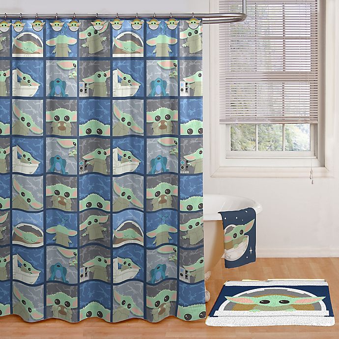 TM The Child (Grogu) Shower Curtain and Hook Set