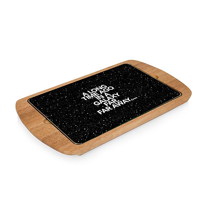 SW Scroll Billboard 2-Piece Glass-Top Serving Tray 1