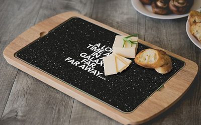 New Star Wars Scroll Billboard 2-Piece Glass-Top Serving Tray available now!