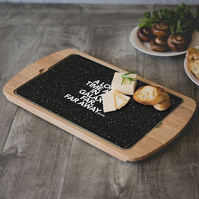 SW Scroll Billboard 2-Piece Glass-Top Serving Tray 3