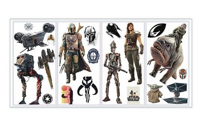New The Mandalorian 20-Piece Peel and Stick Wall Decal Set available now!