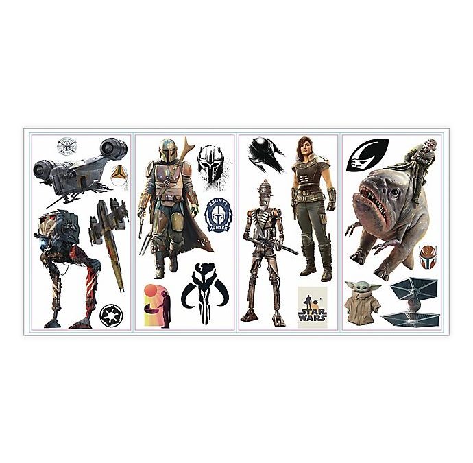 New The Mandalorian 20-Piece Peel and Stick Wall Decal Set available now!