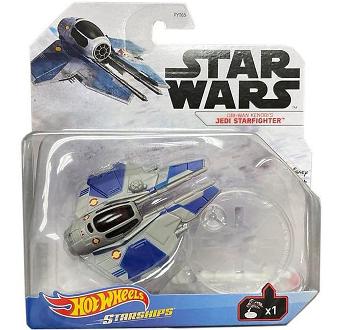 New Star Wars Hot Wheels Obi-wan Kenobi's Jedi Starfighter Die Cast 