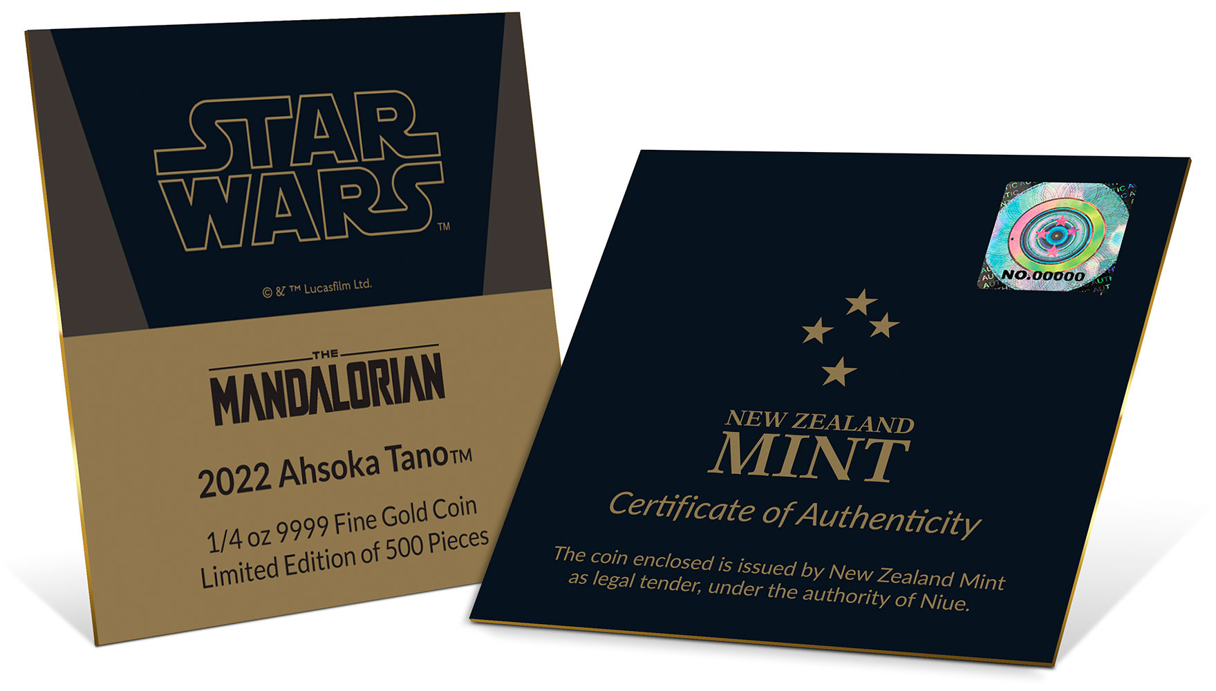 TM Ahsoka Tano ¼ oz Gold Coin 3