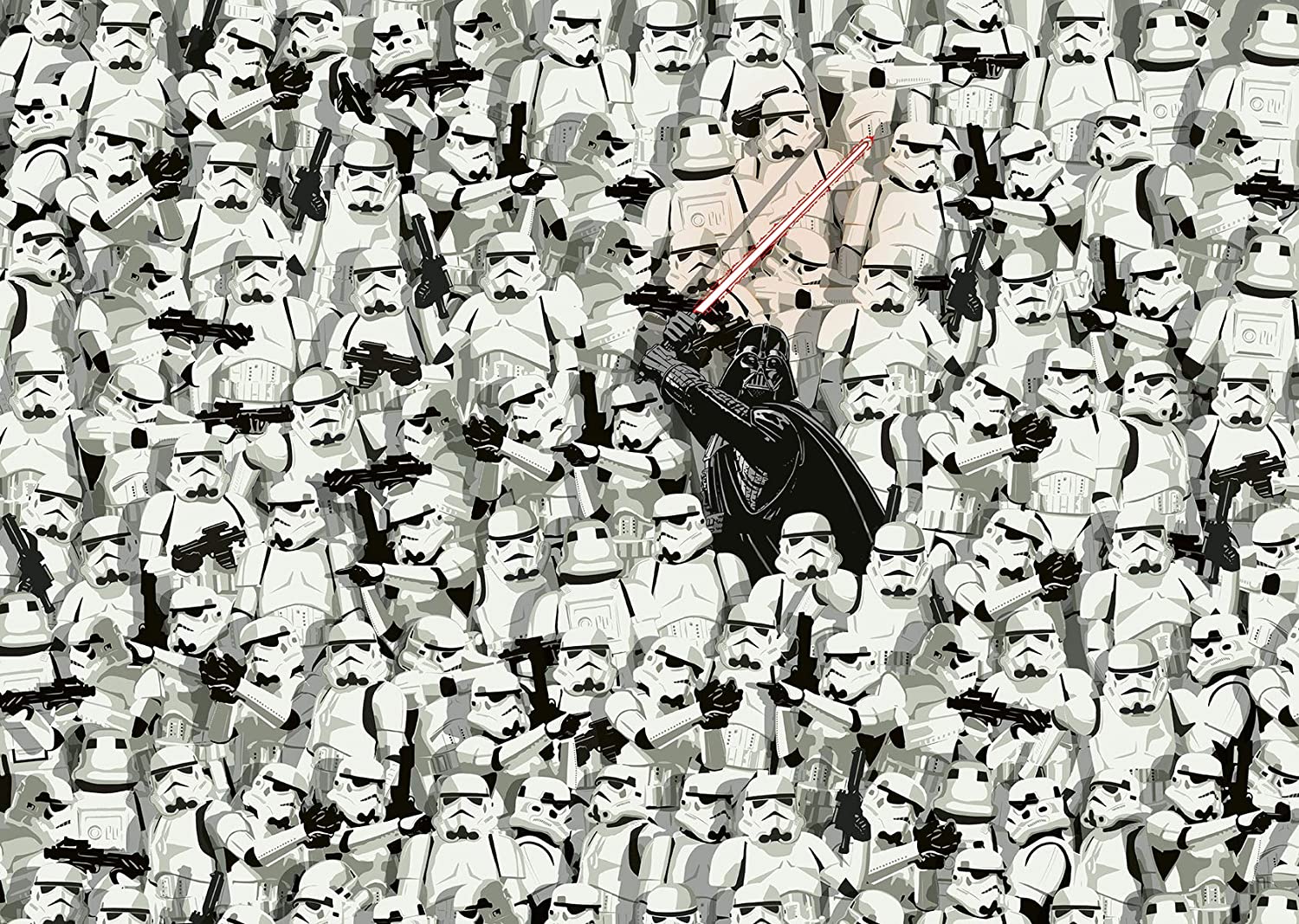 SW Darth Vader and Stormtrooper 1000pc Challenge Jigsaw Puzzle 2