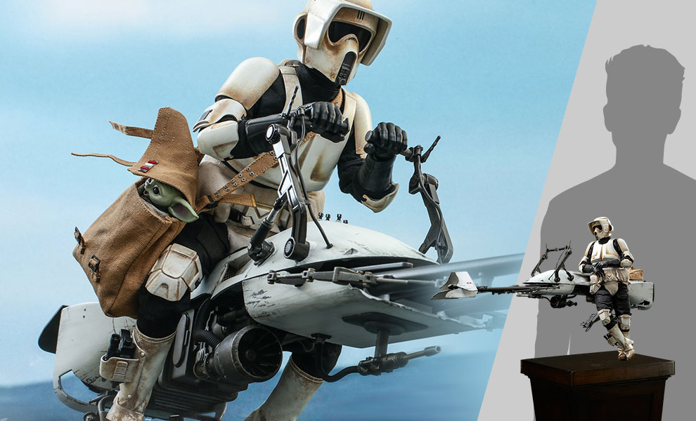 TM Scout Trooper and Speeder Bike Sixth Scale Figure Set 1