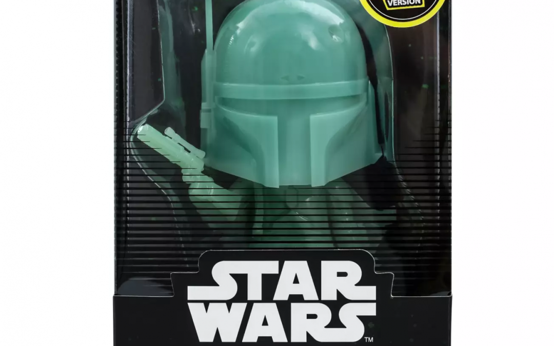 New Star Wars Boba Fett Glow in the Dark Green Cosbaby Bobble-Head Toy available now!