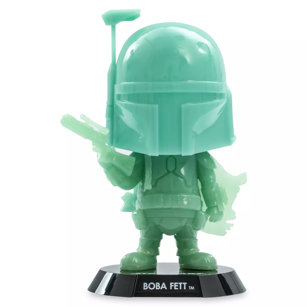 New Star Wars Boba Fett Glow in the Dark Green Cosbaby BobbleHead Toy