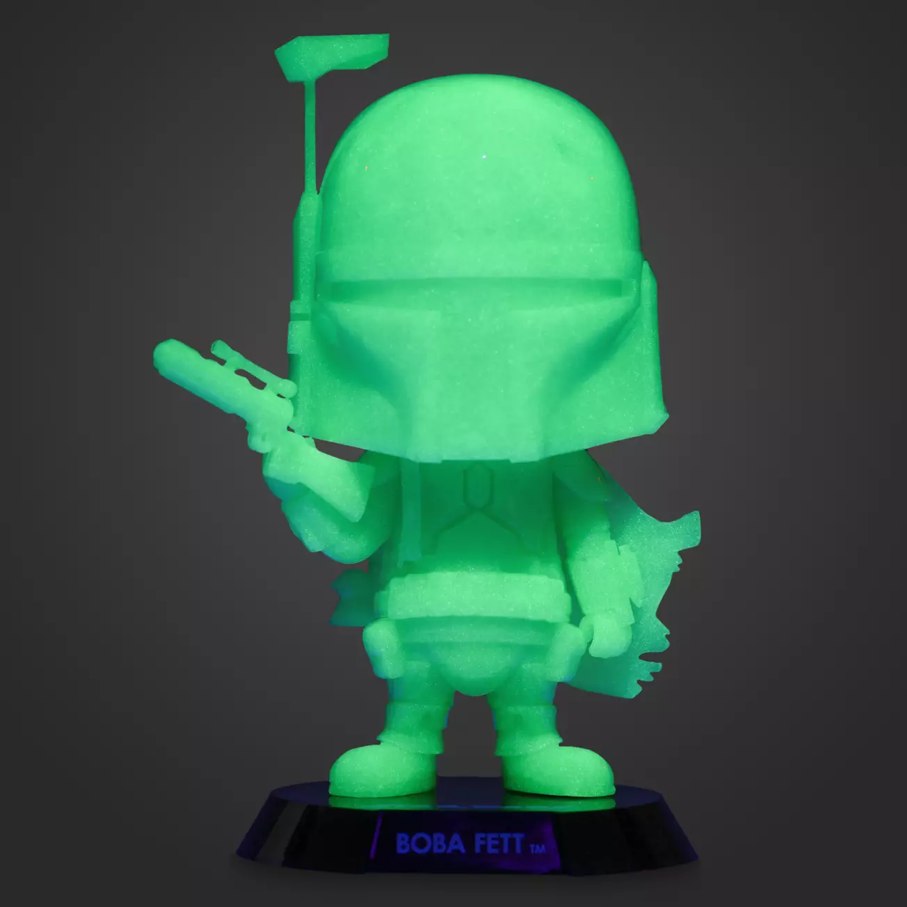 New Star Wars Boba Fett Glow in the Dark Green Cosbaby BobbleHead Toy