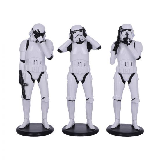 SW Three Wise Stormtrooper Figurines Set 1