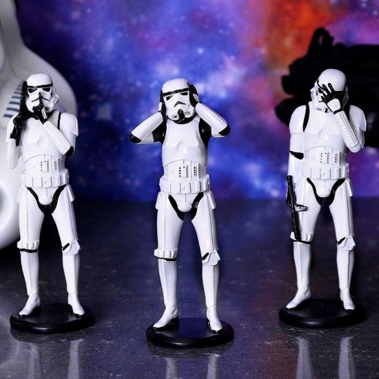 SW Three Wise Stormtrooper Figurines Set 2